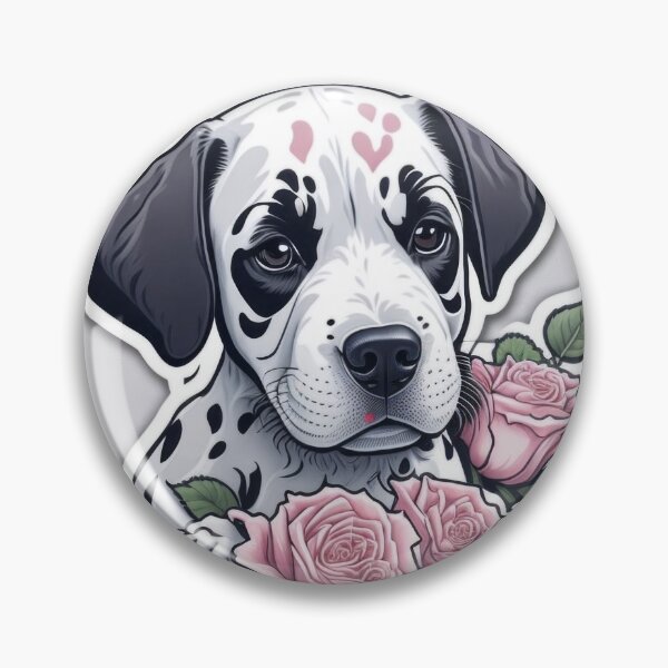 Item preview, Cute Animal Sticker - Dog Lover! Puppies in love! Dalmatian designed and sold by ROBIN MACGREGOR.