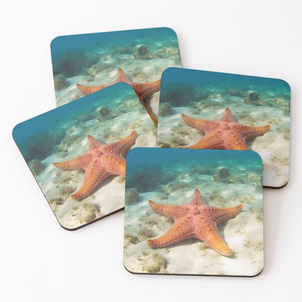 Item preview, Starfish Beneath Blue Waves designed and sold by Fragpop.