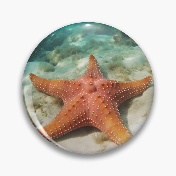 Item preview, Starfish Beneath Blue Waves designed and sold by Fragpop.
