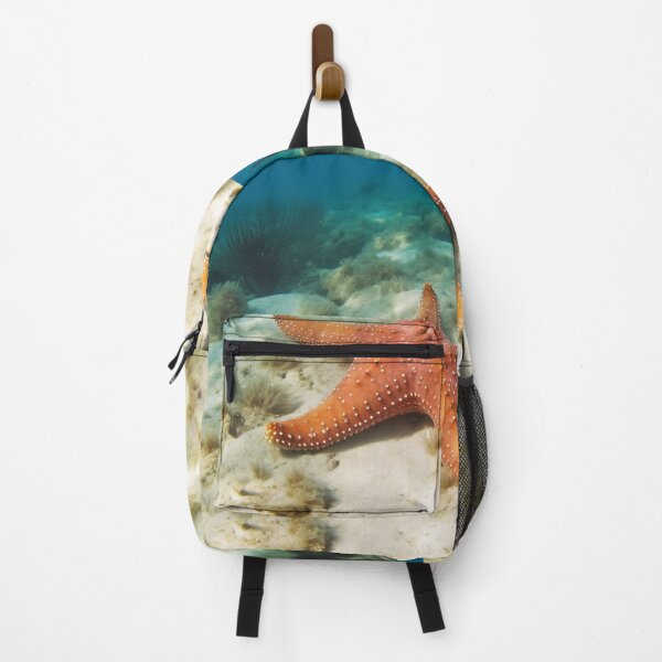 Item preview, Starfish Beneath Blue Waves designed and sold by Fragpop.