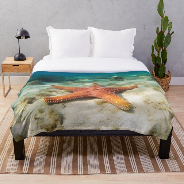 Item preview, Starfish Beneath Blue Waves designed and sold by Fragpop.