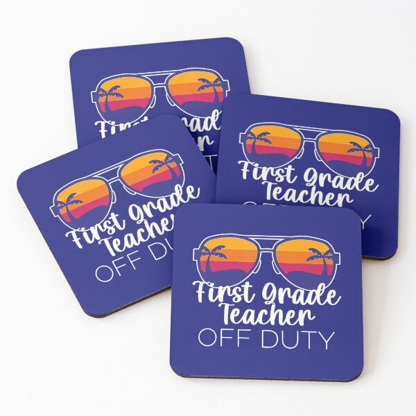 Item preview, 1st Grade Teacher Off Duty Sunglasses Beach Sunset 		 designed and sold by cumazivydf96.