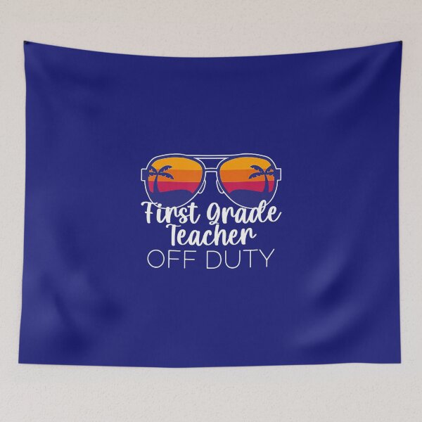Item preview, 1st Grade Teacher Off Duty Sunglasses Beach Sunset 		 designed and sold by cumazivydf96.