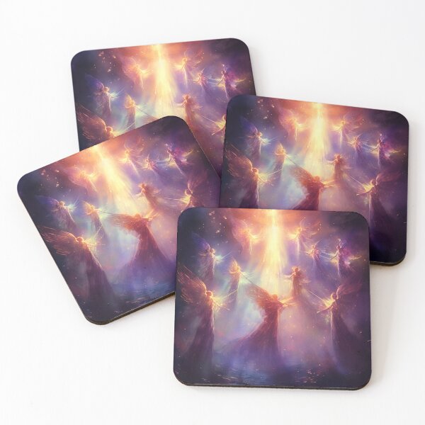 Item preview, Angel glowing beings designed and sold by Red Witch Art.