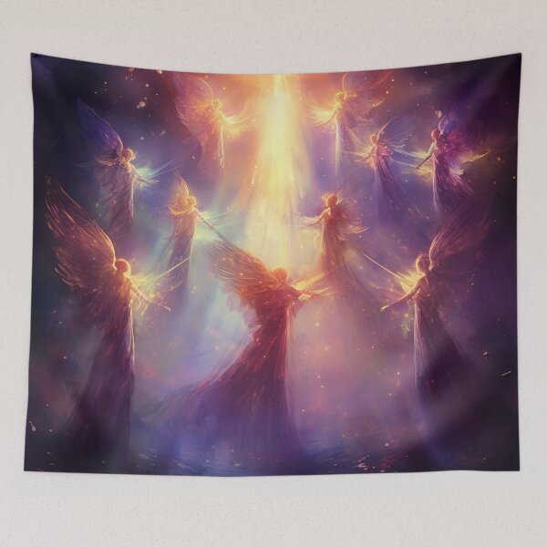 Item preview, Angel glowing beings designed and sold by Red Witch Art.