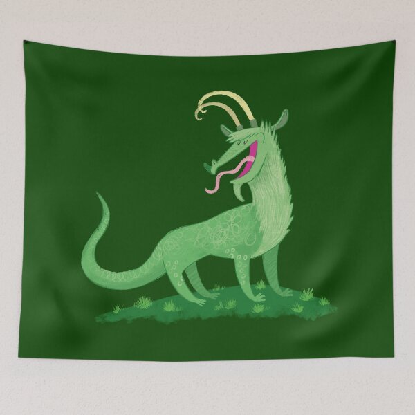 Item preview, a large licking dragon designed and sold by jasmineberry.