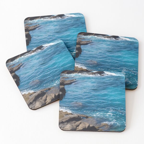 Item preview, Turquoise Wave Serenade: Cliffside Ocean Shore designed and sold by Fragpop.