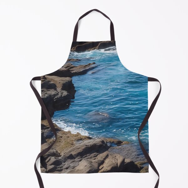 Item preview, Turquoise Wave Serenade: Cliffside Ocean Shore designed and sold by Fragpop.