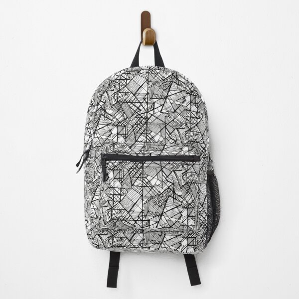 Item preview, Hand-Drawn Black and White Geometric Figure Pattern: Artistic Elegance for Your Space designed and sold by pixeldizajn.