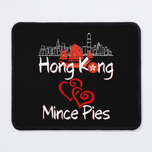 Item preview, Hong Kong Loves Mince Pies Cityscape (with white text) designed and sold by MPC-Mince-Pies.