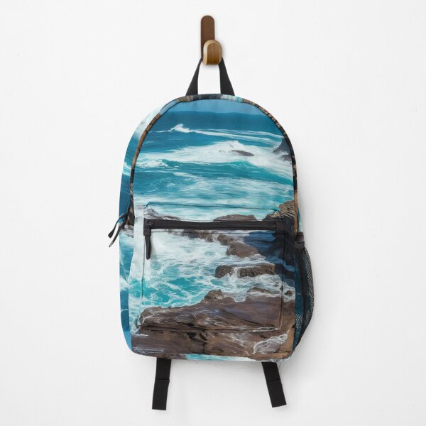 Item preview, Turquoise Ocean Waves Cliffside Shore Bliss designed and sold by Fragpop.