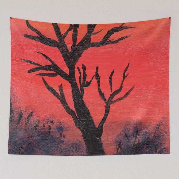 Item preview, Sunset Spooky Tree designed and sold by Optimistic-Sue.