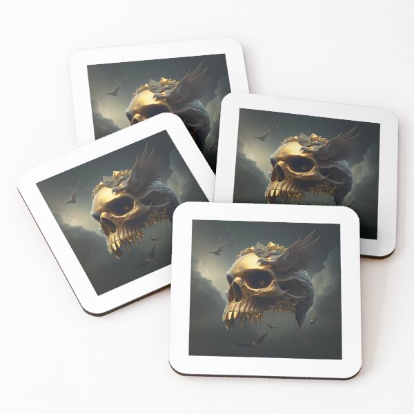 Item preview, Golden skull designed and sold by SpiritsGreen-B.
