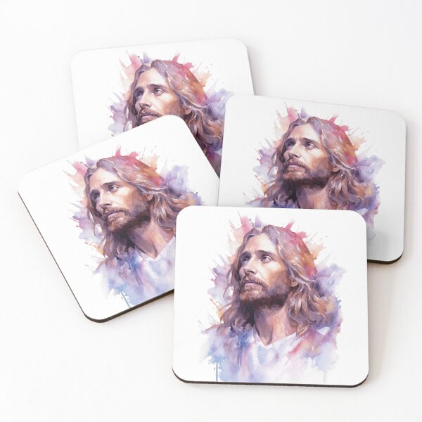 Item preview, Jesus Christ watercolor portrait designed and sold by Benartstudio.