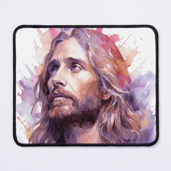 Item preview, Jesus Christ watercolor portrait designed and sold by Benartstudio.