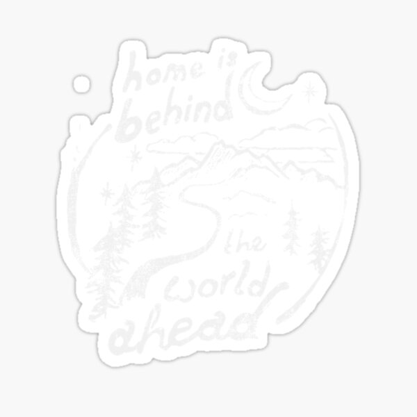 Item preview, Home is Behind Quote designed and sold by ElzinaLovato.