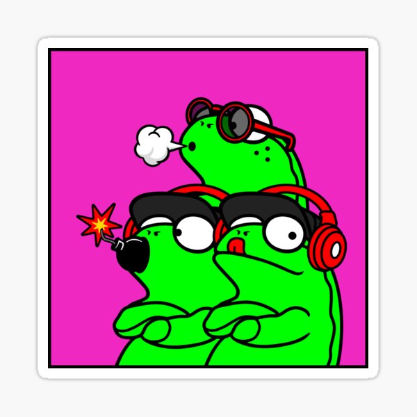Lazy Frogs Crew 03 Sticker