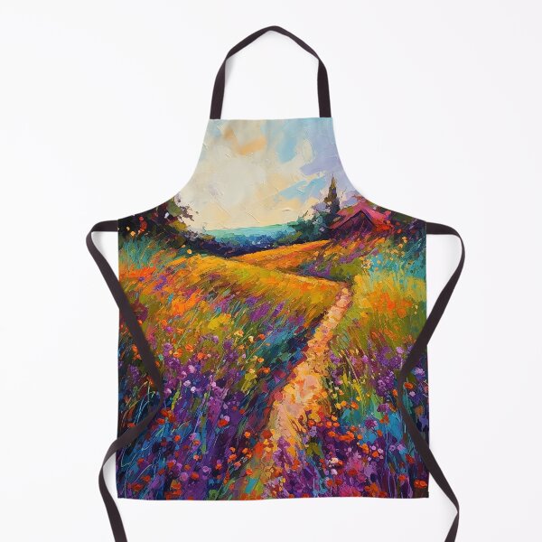 Item preview, Impressionism countryside sunset 1 designed and sold by Red Witch Art.