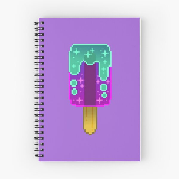 Item preview, Pixel Art - Purple/Teal Galaxy Popsicle designed and sold by Kaiko-Roku.