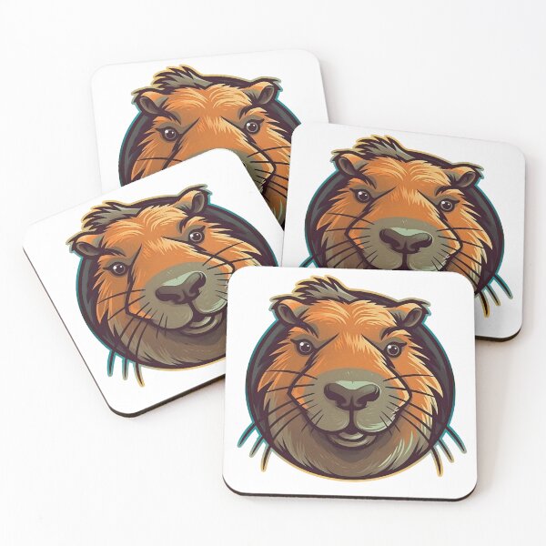 Item preview, Cartoon capybara logo designed and sold by KristinaNEL.