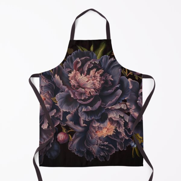 Item preview, Vintage Moody Floral Baroque Peonies Botanical Night Garden Nightgarden designed and sold by UtArt.