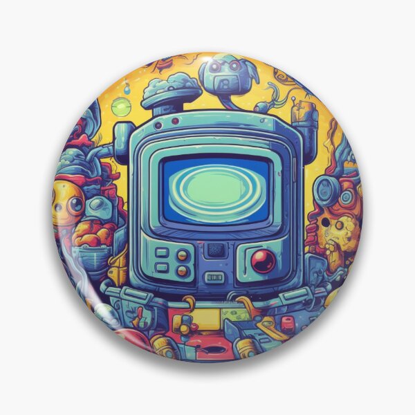 Item preview, Psychedelic Realms: Video Game Art with Unconventional Space, Highly Detailed Figures designed and sold by Bee Happy Creative™.