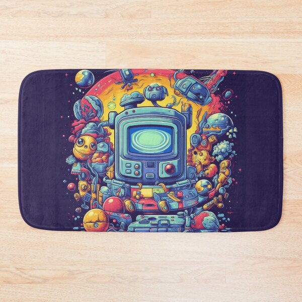 Item preview, Psychedelic Realms: Video Game Art with Unconventional Space, Highly Detailed Figures designed and sold by Bee Happy Creative™.