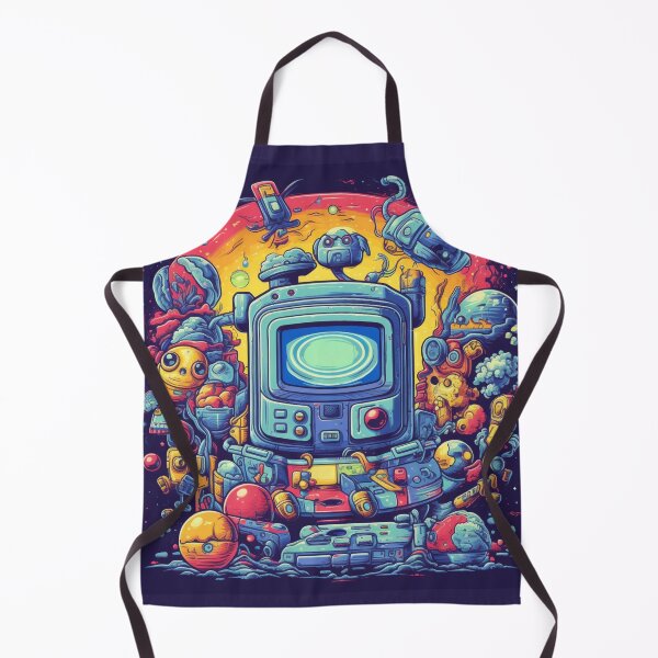 Item preview, Psychedelic Realms: Video Game Art with Unconventional Space, Highly Detailed Figures designed and sold by Bee Happy Creative™.