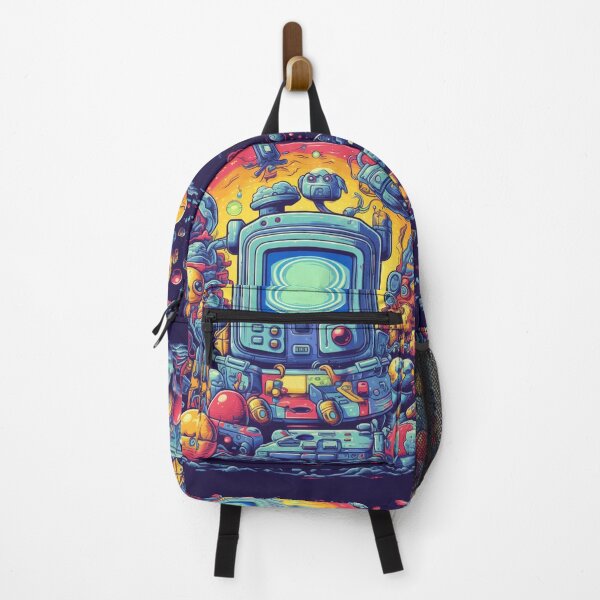 Item preview, Psychedelic Realms: Video Game Art with Unconventional Space, Highly Detailed Figures designed and sold by Bee Happy Creative™.
