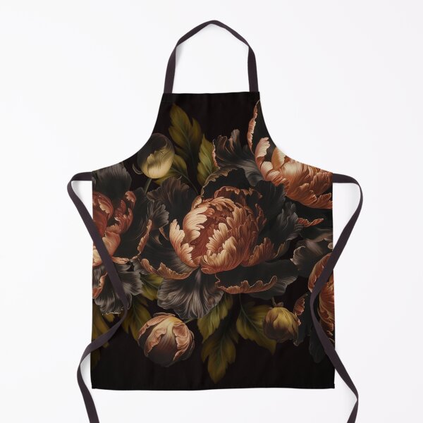 Item preview, Vintage Moody Floral Baroque Peonies Botanical Night Garden Nightgarden designed and sold by UtArt.