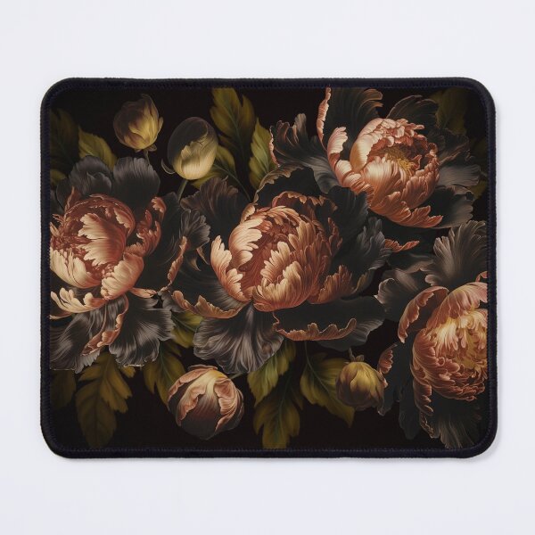 Item preview, Vintage Moody Floral Baroque Peonies Botanical Night Garden Nightgarden designed and sold by UtArt.