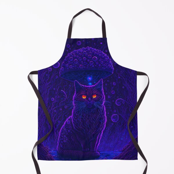 Item preview, Cosmic Cat, Trippy neon cat art, designed and sold by ZenStickConcept.