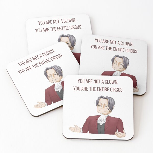 Item preview, Edgeworth Circus Meme Ace Attorney (Text Version) designed and sold by beegg.
