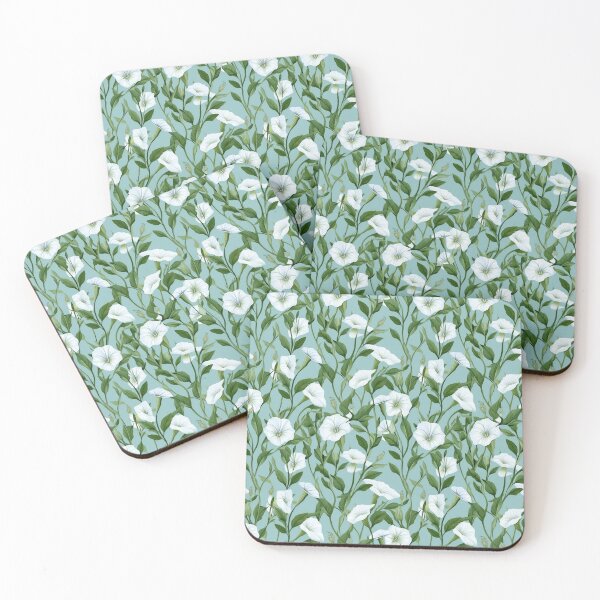 Item preview, Blue floral pattern  designed and sold by florallover444.