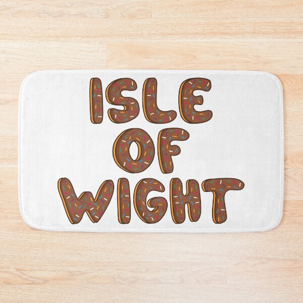 Item preview, City of Isle of Wight text Shaped Like Chocolate Donuts  designed and sold by DonutsWords.