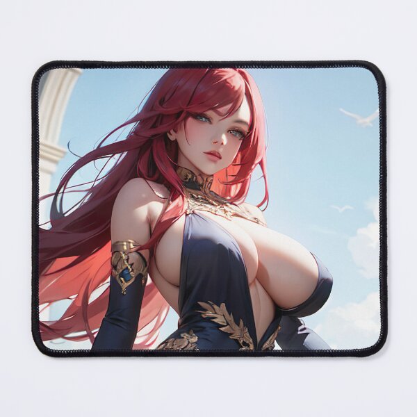 Item preview, Seductive Anime Beauty: Captivating Girl in Elegant Dress designed and sold by TheMachineMind.