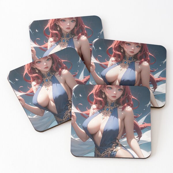 Item preview, Copy of Seductive Anime Beauty: Captivating Girl in Elegant Dress designed and sold by TheMachineMind.
