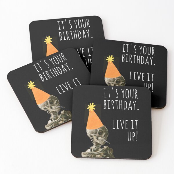 Item preview, Funny Birthday Dark Humor Memento Mori Skeleton designed and sold by kierkegaard.
