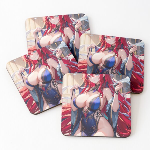 Item preview, Seductive Anime Beauty: Captivating Girl in Elegant Dress designed and sold by TheMachineMind.