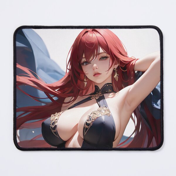 Item preview, Seductive Anime Beauty: Captivating Girl in Elegant Dress designed and sold by TheMachineMind.