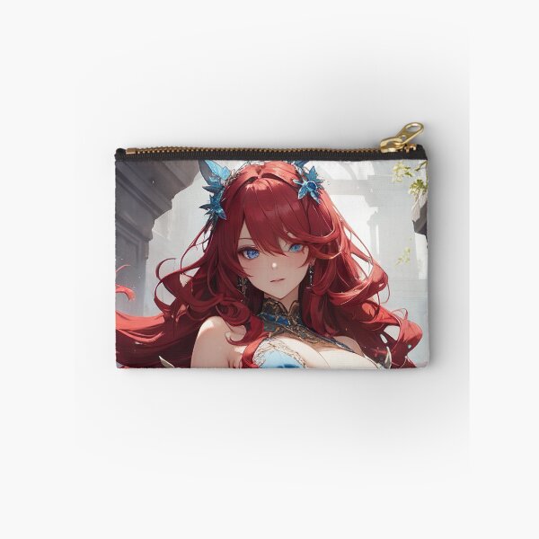 Item preview, Seductive Anime Beauty: Captivating Girl in Elegant Dress designed and sold by TheMachineMind.