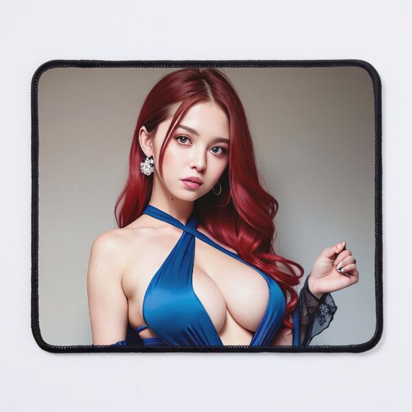 Item preview, Seductive Anime Beauty: Captivating Girl in Elegant Dress designed and sold by TheMachineMind.