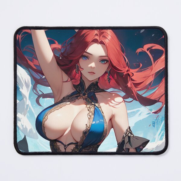 Item preview, Seductive Anime Beauty: Captivating Girl in Elegant Dress designed and sold by TheMachineMind.