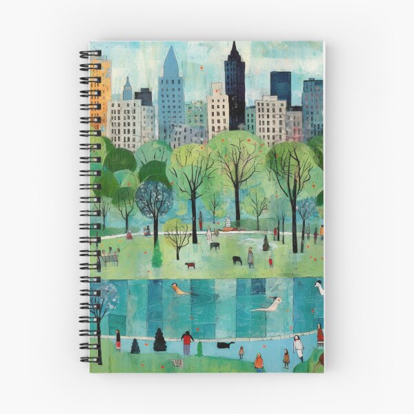 Item preview, Summer Day in Iconic Central Park, NYC, Art Brut Style designed and sold by EpicFoxArt.