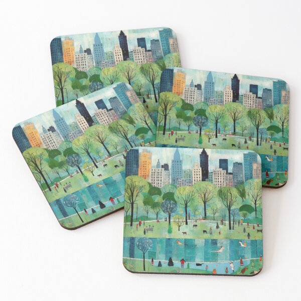 Item preview, Summer Day in Iconic Central Park, NYC, Art Brut Style designed and sold by EpicFoxArt.