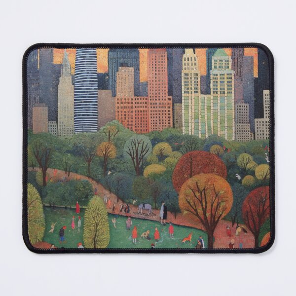Item preview, Sunset in Iconic Central Park, NYC, Art Brut Style designed and sold by EpicFoxArt.