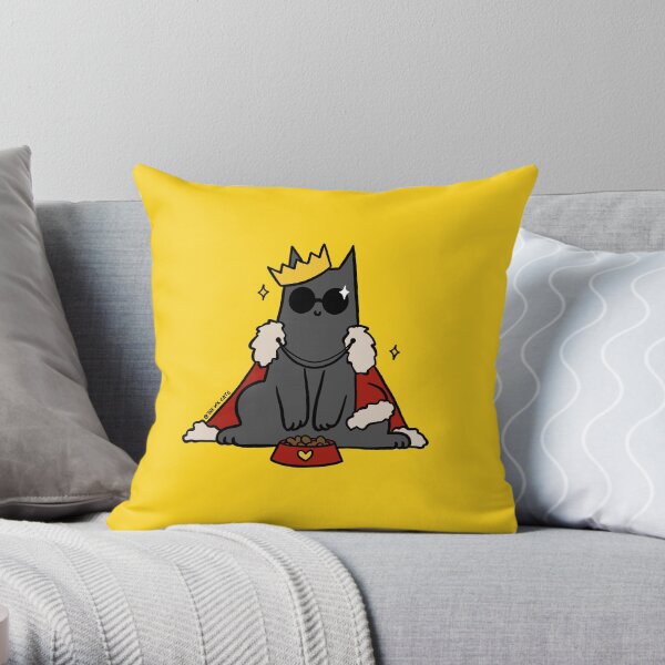 Cat Royalty Throw Pillow