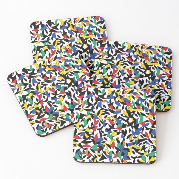 Aperçu de l'œuvre Colorful abstract background pettern Color decorative element Geometric pop art créée et vendue par PinkPinkArts.