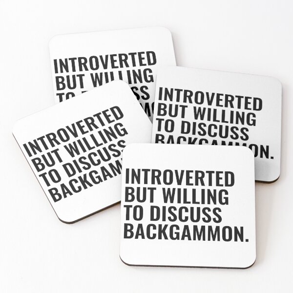 Item preview, Introverted But Willing To Discuss Backgammon designed and sold by kamrankhan.
