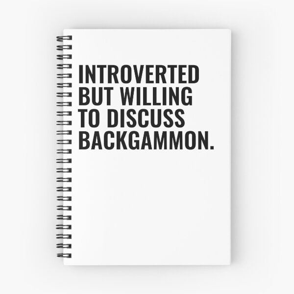 Item preview, Introverted But Willing To Discuss Backgammon designed and sold by kamrankhan.